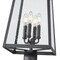 Z-Lite Rainer 4 Light Outdoor Post Mounted Fixture, 13.5in. W x 118.25in. H, Black 5015PHBR-519P-BK - alternate 7